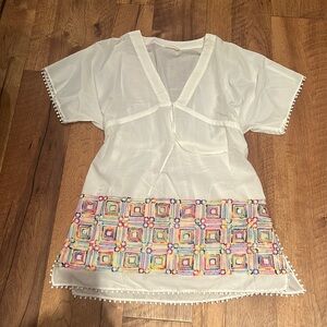 Oneonone Woman’s White Boho Dress Size 1/Small